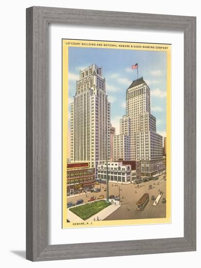 Skyscrapers in Newark, New Jersey-null-Framed Art Print