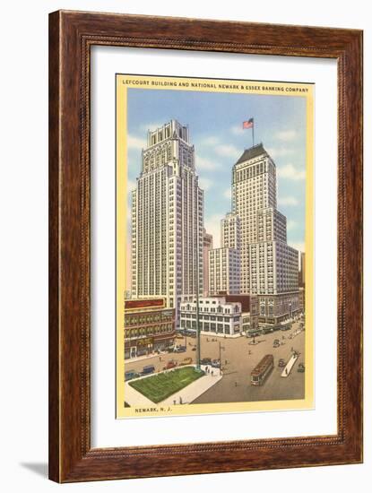 Skyscrapers in Newark, New Jersey-null-Framed Art Print