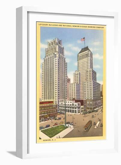 Skyscrapers in Newark, New Jersey-null-Framed Art Print