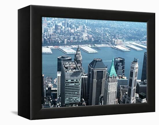 Skyscrapers of Lower Manhattan-null-Framed Premier Image Canvas