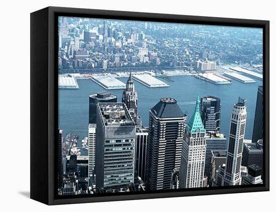 Skyscrapers of Lower Manhattan-null-Framed Premier Image Canvas