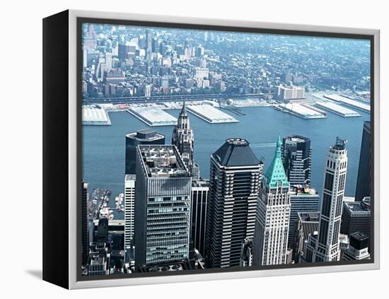 Skyscrapers of Lower Manhattan-null-Framed Premier Image Canvas