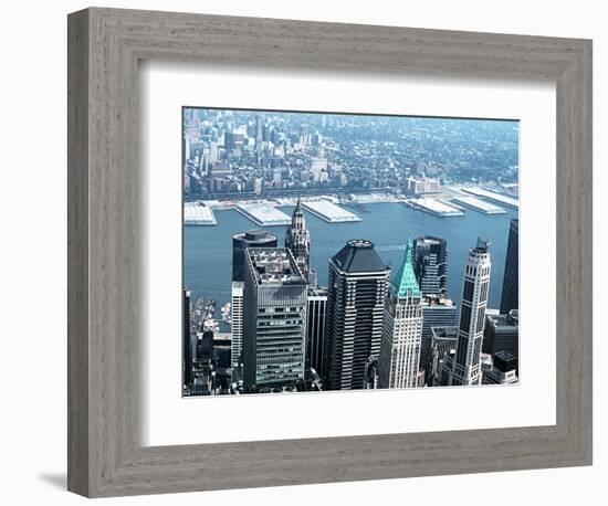 Skyscrapers of Lower Manhattan--Framed Photographic Print