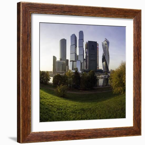 Skyscrapers of the Modern Moscow-City International Business and Finance Development-Gavin Hellier-Framed Photographic Print