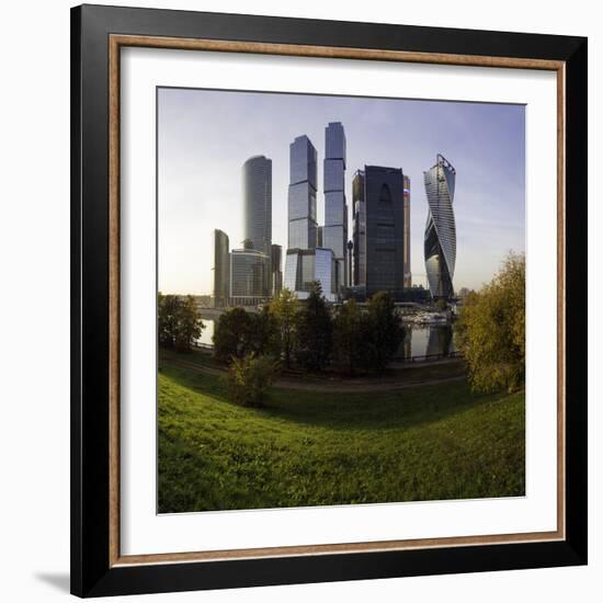 Skyscrapers of the Modern Moscow-City International Business and Finance Development-Gavin Hellier-Framed Photographic Print