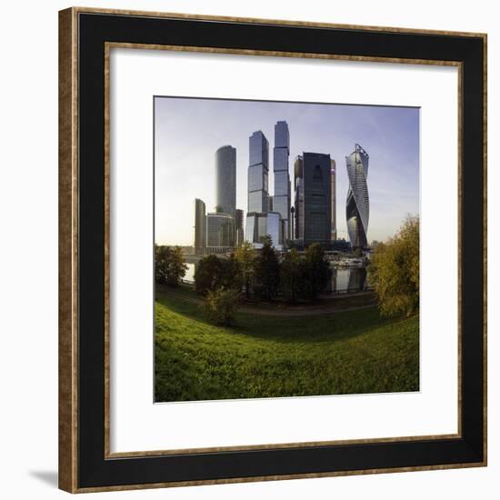 Skyscrapers of the Modern Moscow-City International Business and Finance Development-Gavin Hellier-Framed Photographic Print