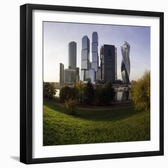 Skyscrapers of the Modern Moscow-City International Business and Finance Development-Gavin Hellier-Framed Photographic Print