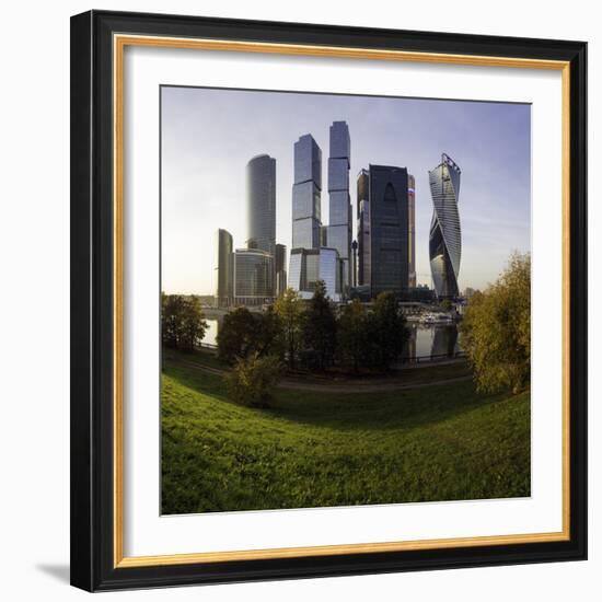 Skyscrapers of the Modern Moscow-City International Business and Finance Development-Gavin Hellier-Framed Photographic Print