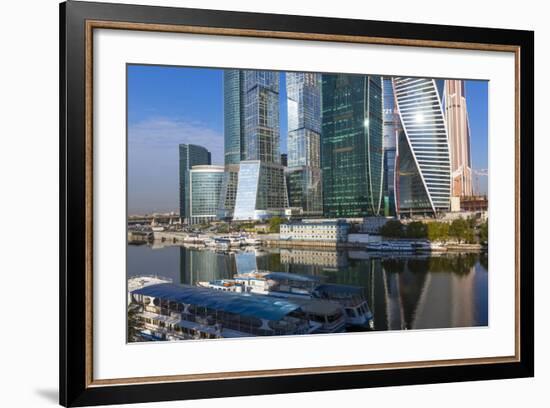 Skyscrapers of the Modern Moscow-City International Business and Finance Development-Gavin Hellier-Framed Photographic Print