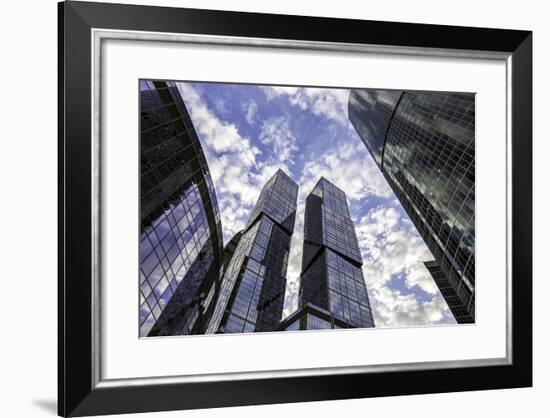 Skyscrapers of the Modern Moscow-City International Business and Finance Development-Gavin Hellier-Framed Photographic Print