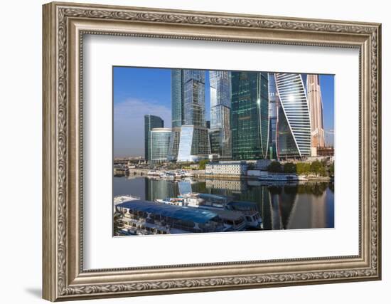 Skyscrapers of the Modern Moscow-City International Business and Finance Development-Gavin Hellier-Framed Photographic Print