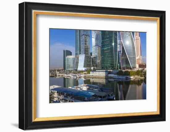 Skyscrapers of the Modern Moscow-City International Business and Finance Development-Gavin Hellier-Framed Photographic Print