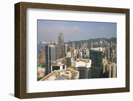 Skyscrapers on Hong Kong Island, Hong Kong, China, Asia-Fraser Hall-Framed Photographic Print