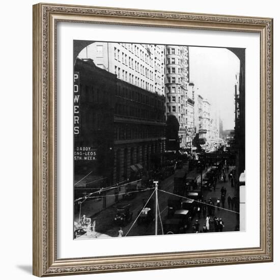 Skyscrapers, Randolph Street, Chicago, Illinois, USA, Early 20th Century-Underwood & Underwood-Framed Photographic Print