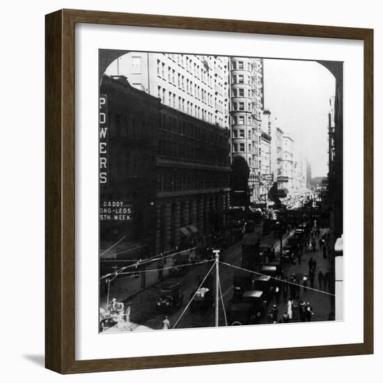 Skyscrapers, Randolph Street, Chicago, Illinois, USA, Early 20th Century-Underwood & Underwood-Framed Photographic Print