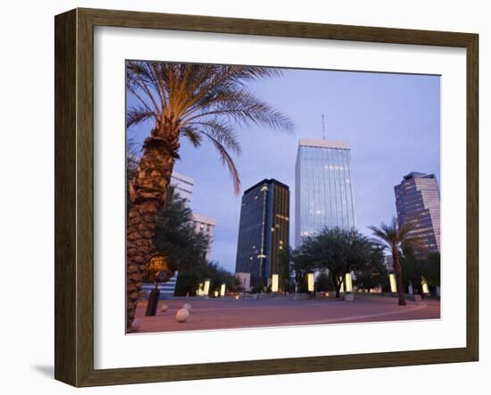 Skyscrapers Viewed from Jacome Plaza, Tucson, Arizona, United States of America, North America-Richard Cummins-Framed Photographic Print