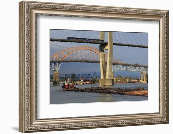 Skytrain Bridge, New Westminster, Vancouver Region, British Columbia, Canada, North America-Richard Cummins-Framed Photographic Print