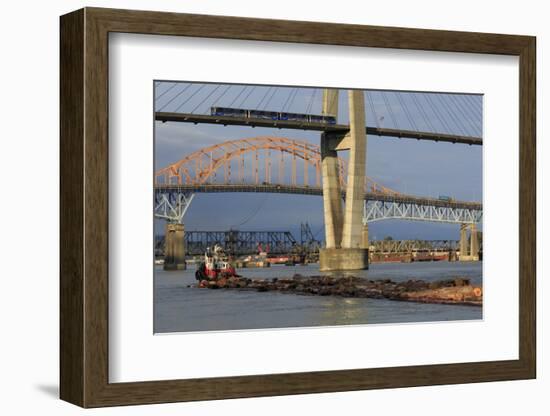 Skytrain Bridge, New Westminster, Vancouver Region, British Columbia, Canada, North America-Richard Cummins-Framed Photographic Print