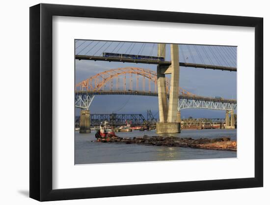 Skytrain Bridge, New Westminster, Vancouver Region, British Columbia, Canada, North America-Richard Cummins-Framed Photographic Print