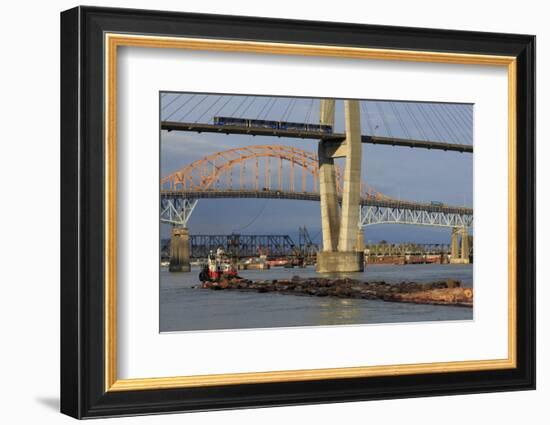 Skytrain Bridge, New Westminster, Vancouver Region, British Columbia, Canada, North America-Richard Cummins-Framed Photographic Print