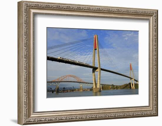 Skytrain Bridge, New Westminster, Vancouver Region, British Columbia, Canada, North America-Richard Cummins-Framed Photographic Print