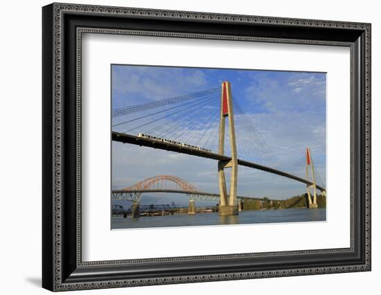 Skytrain Bridge, New Westminster, Vancouver Region, British Columbia, Canada, North America-Richard Cummins-Framed Photographic Print