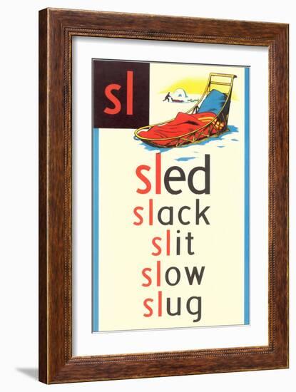 SL for Sled-null-Framed Premium Giclee Print