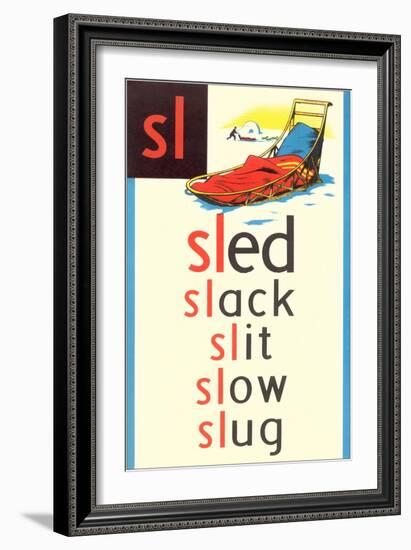 SL for Sled-null-Framed Premium Giclee Print