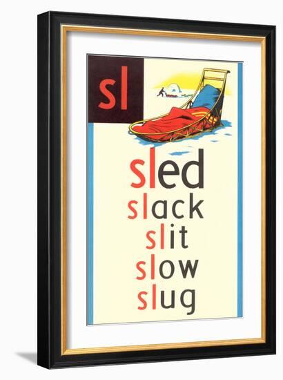 SL for Sled-null-Framed Premium Giclee Print