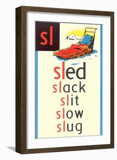 SL for Sled-null-Framed Art Print