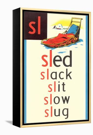 SL for Sled-null-Framed Stretched Canvas