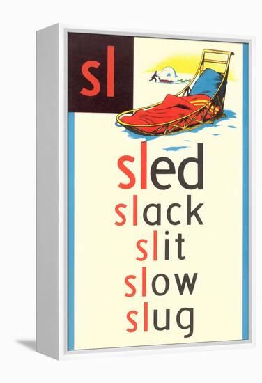 SL for Sled-null-Framed Stretched Canvas