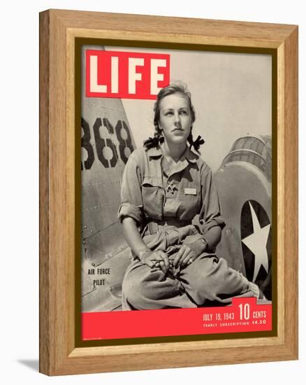 Slade Learns to be Ferry Pilot for Air Force, Women's Flying Training Detachment, July 19, 1943-Peter Stackpole-Framed Premier Image Canvas