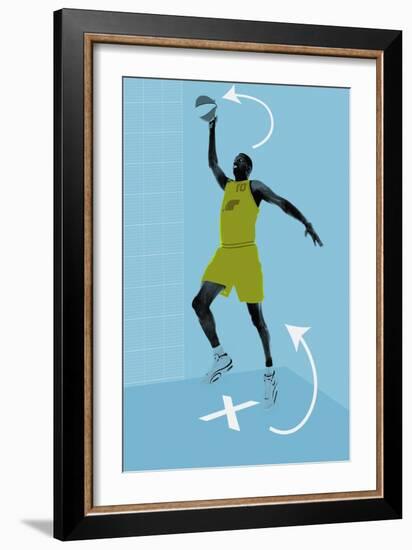 Slam dunk instructions-null-Framed Giclee Print