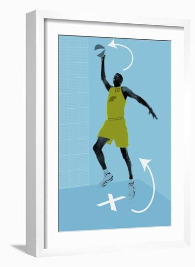 Slam dunk instructions-null-Framed Giclee Print