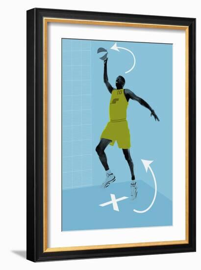 Slam dunk instructions-null-Framed Giclee Print