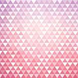 Geometrical Pattern With Hearts-Slanapotam-Art Print