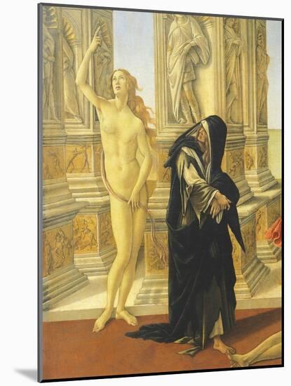 Slander, 1494-1495-Sandro Botticelli-Mounted Giclee Print