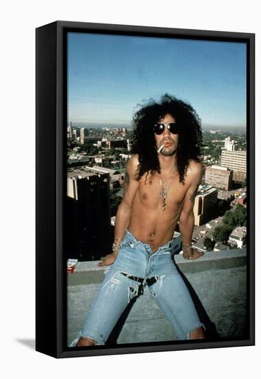 Slash, Guitarist Member of Group Guns N'Roses in 1992-null-Framed Stretched Canvas