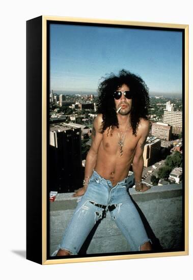 Slash, Guitarist Member of Group Guns N'Roses in 1992-null-Framed Stretched Canvas