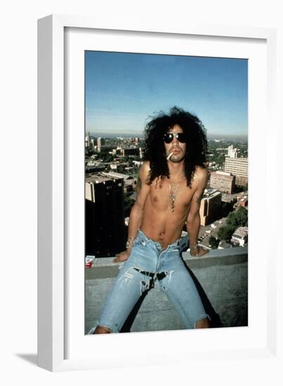 Slash, Guitarist Member of Group Guns N'Roses in 1992-null-Framed Photo