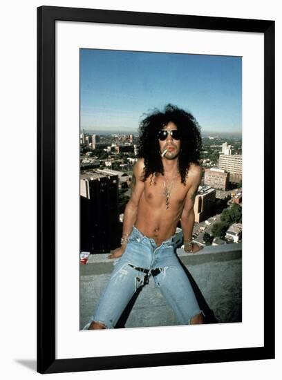 Slash, Guitarist Member of Group Guns N'Roses in 1992-null-Framed Photo