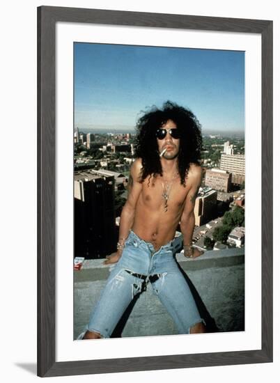 Slash, Guitarist Member of Group Guns N'Roses in 1992-null-Framed Photo