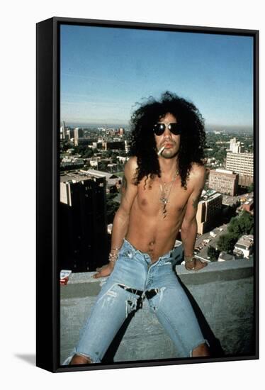 Slash, Guitarist Member of Group Guns N'Roses in 1992-null-Framed Stretched Canvas