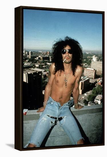 Slash, Guitarist Member of Group Guns N'Roses in 1992-null-Framed Stretched Canvas