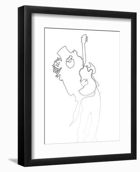 Slash Guns N' Roses-Logan Huxley-Framed Art Print