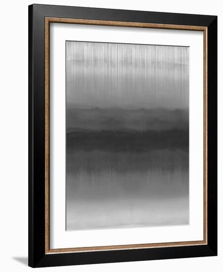 Slate Abstract-Chloe Larsen-Framed Giclee Print