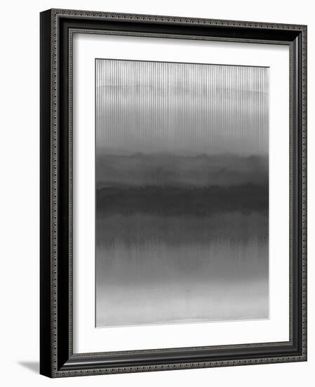 Slate Abstract-Chloe Larsen-Framed Giclee Print