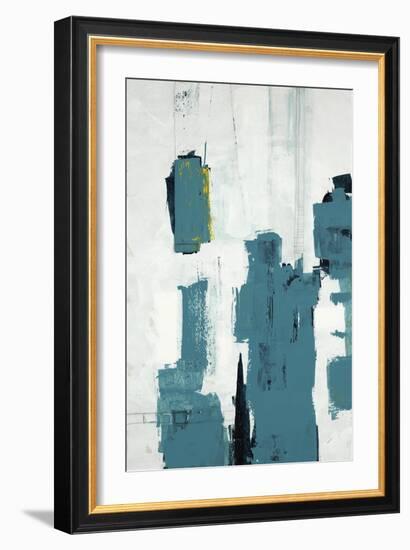 Slate Blue Panel I-Kari Taylor-Framed Giclee Print