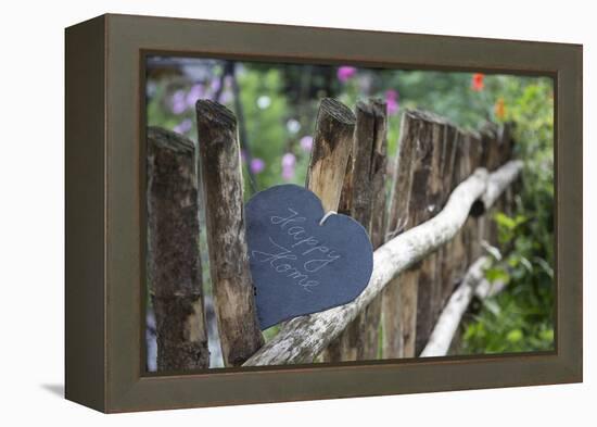 Slate Heart, Marked, Happy Home, Old Fence-Andrea Haase-Framed Premier Image Canvas